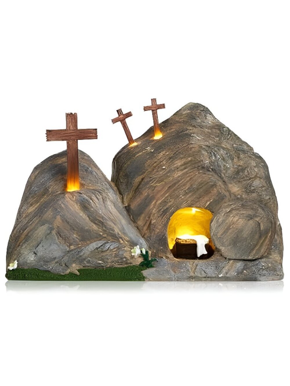 RattanView Lighted Easter Empty Tomb Resurrection Scene Kit Christian Decor